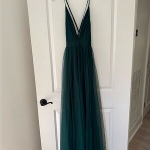 Chic Teal Evening Gown